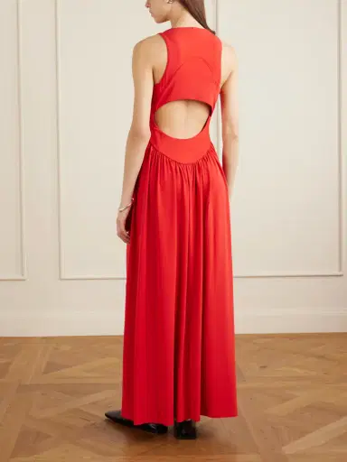 Sportmax Gathered Jersey Maxi Dress | Thumbnail 3