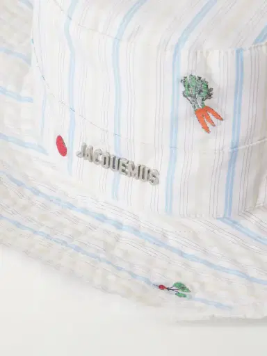 Jacquemus Le Bob Artichaut Printed Striped Cotton Sunhat | Thumbnail 4 Jacquemus Le Bob Artichaut Printed Striped Cotton Sunhat | Thumbnail 4