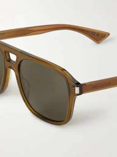 Saint Laurent Eyewear Aviator-style Acetate Sunglasses | Thumbnail 4