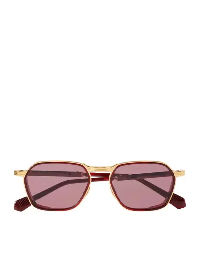 Beckett Rectangle-frame Sunglasses