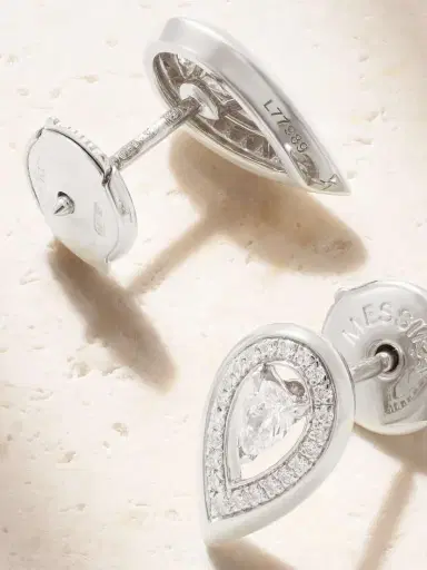 Messika Fiery 18-karat White Gold Diamond Earrings | Thumbnail 3