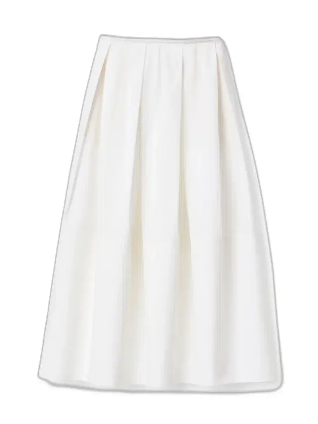 Inverted Pleat Cotton Maxi Skirt