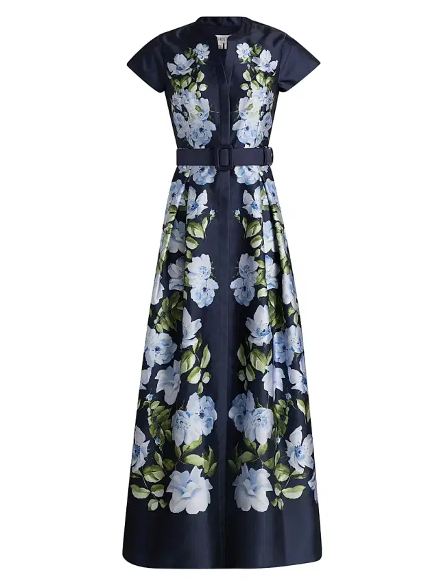 SACHIN BABI Women's Marta Floral Mikado Gown - Floral Fresco