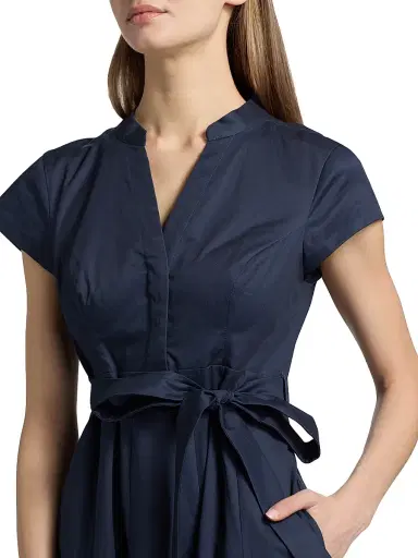 SACHIN & BABI Women's Ganika Floral Cotton Midi-Dress - Navy Wildflowers Degrade - Size 6 | Thumbnail 6 SACHIN & BABI Women's Ganika Floral Cotton Midi-Dress - Navy Wildflowers Degrade - Size 6 | Thumbnail 6