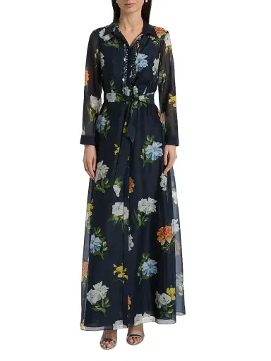 SACHIN & BABI Women's Addison Embellished Floral Gown | Thumbnail 3