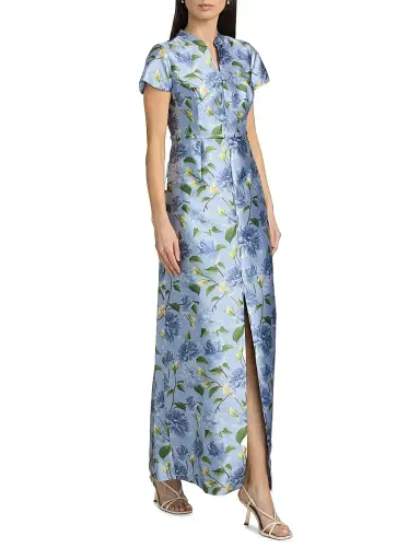 SACHIN & BABI Women's Charlotte Mikado Belted Gown | Thumbnail 2