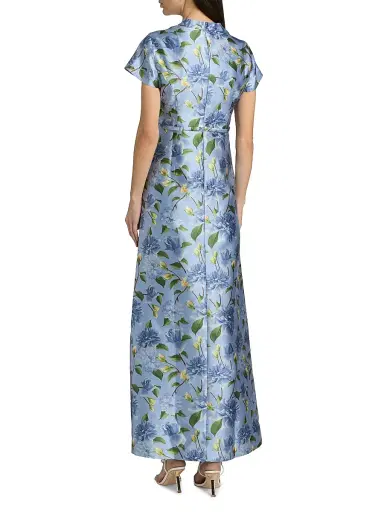 SACHIN & BABI Women's Charlotte Mikado Belted Gown | Thumbnail 5