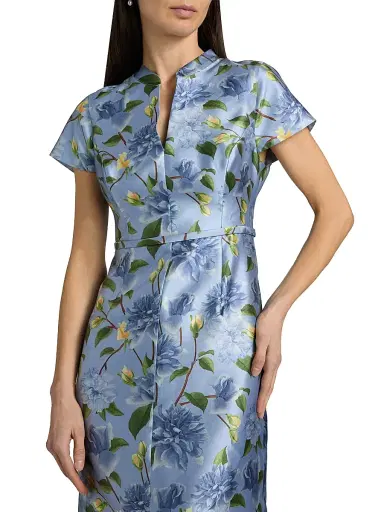 SACHIN & BABI Women's Charlotte Mikado Belted Gown | Thumbnail 6