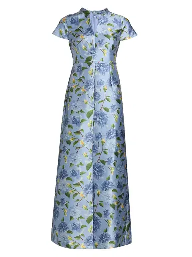 SACHIN & BABI Women's Charlotte Mikado Belted Gown | Thumbnail 1
