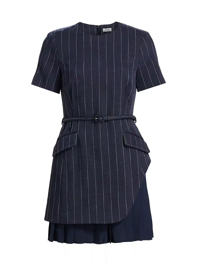Women's Blakely Striped Layered Minidress - Midnight Stripe