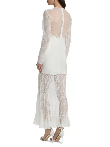 Simkhai Women's Alicia Lace Midi-Dress - Ivory - Size 8 | Thumbnail 5