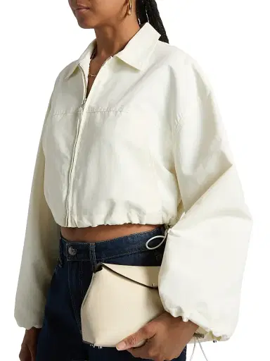 Simkhai Women's Colsen Drawcord Crop Jacket | Thumbnail 6