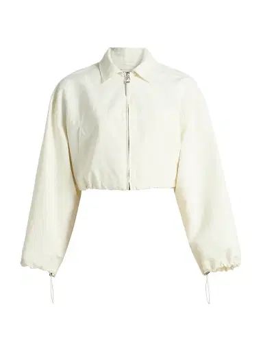 Simkhai Women's Colsen Drawcord Crop Jacket | Thumbnail 1