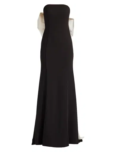 Tadashi Shoji Women's Bow-Appliqué Strapless Gown | Thumbnail 1