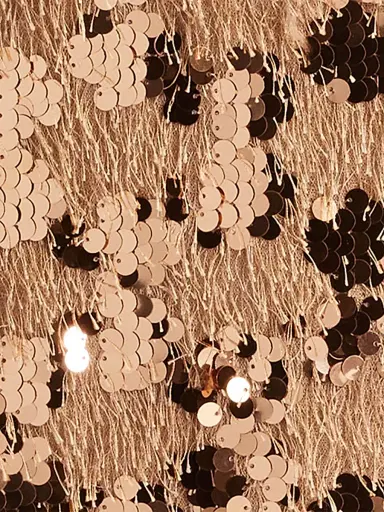 Tadashi Shoji Women's Sequined Crisscross Minidress - Golden | Thumbnail 7