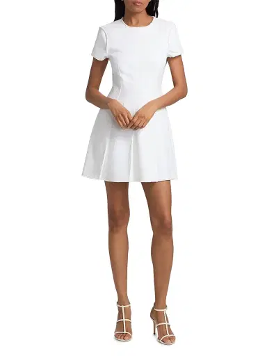 Cinq à Sept Women's Nova Short-Sleeve Denim Minidress | Thumbnail 2 Cinq à Sept Women's Nova Short-Sleeve Denim Minidress | Thumbnail 2