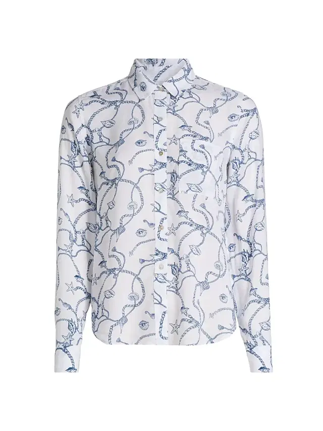 Rails Women's Josephine Nautical Chains Print Shirt - Nautical Chains