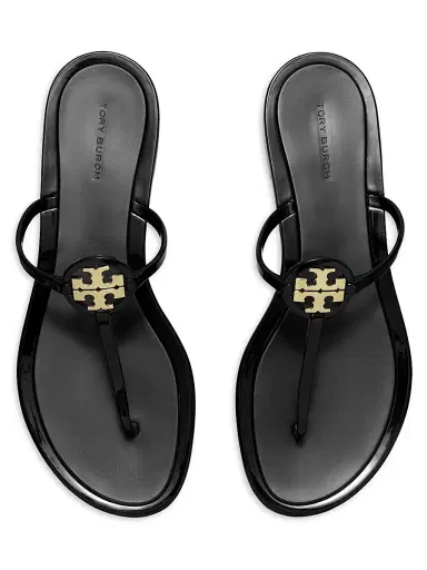 Tory Burch Women's Mini Miller Jelly Sandals - Perfect Black - Size 9 | Thumbnail 4 Tory Burch Women's Mini Miller Jelly Sandals - Perfect Black - Size 9 | Thumbnail 4
