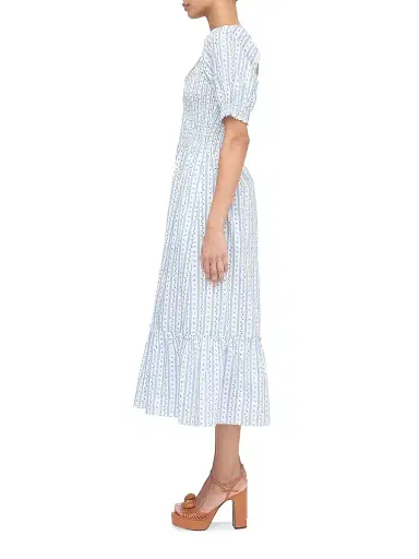 Hill House Home Women's The Louisa Nap Dress - Blue Petal Stripe | Thumbnail 3 Hill House Home Women's The Louisa Nap Dress - Blue Petal Stripe | Thumbnail 3