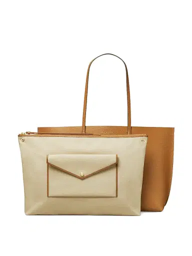 Tory Burch Women's Perry Leather Tote Bag | Thumbnail 4