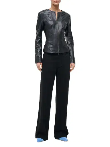 Staud Women's Wells Leather Jacket | Thumbnail 5 Staud Women's Wells Leather Jacket | Thumbnail 5