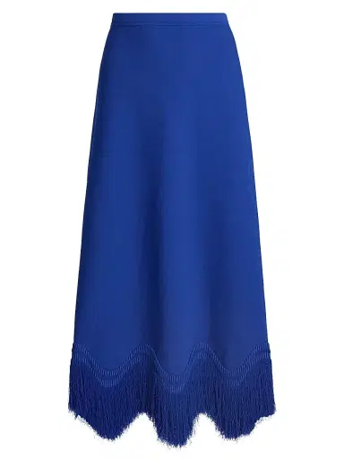 Ulla Johnson Women's Paulina Fringed-Hem Maxi Skirt | Thumbnail 1 Ulla Johnson Women's Paulina Fringed-Hem Maxi Skirt | Thumbnail 1