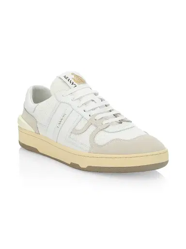 Lanvin Men's Clay Low-Top Tennis Sneakers | Thumbnail 2