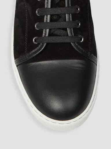 Lanvin Men's Suede Cap Toe Sneakers | Thumbnail 4 Lanvin Men's Suede Cap Toe Sneakers | Thumbnail 4