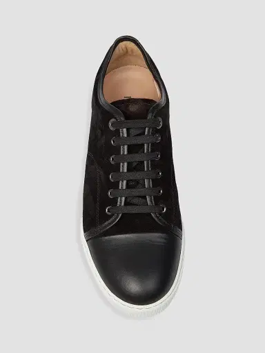 Lanvin Men's Suede Cap Toe Sneakers | Thumbnail 5 Lanvin Men's Suede Cap Toe Sneakers | Thumbnail 5