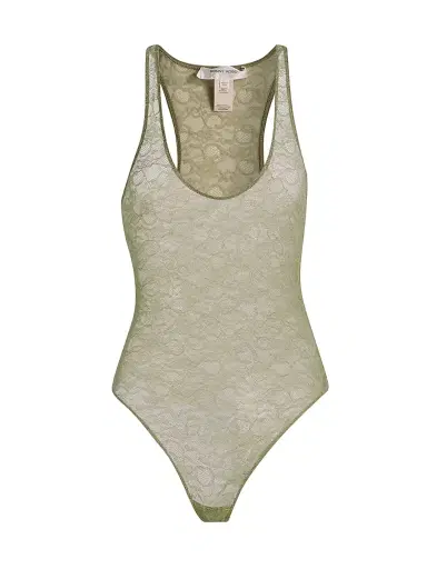 Ronny Kobo Women's Luchy Floral Lace Bodysuit - Tea - Size XS | Thumbnail 1