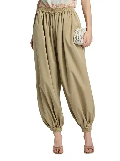 Ronny Kobo Women's Kalani Parachute Baggy Pants - Vintage Green - Size Small | Thumbnail 3