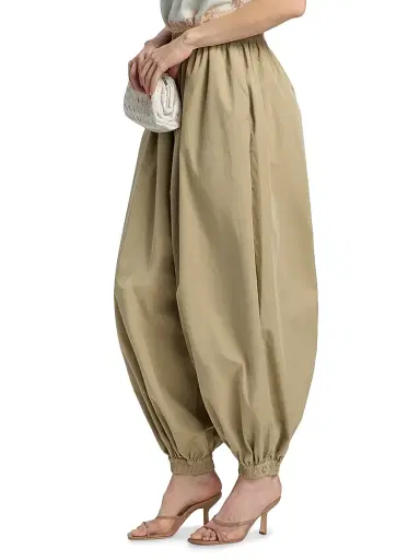 Ronny Kobo Women's Kalani Parachute Baggy Pants - Vintage Green - Size Small | Thumbnail 4