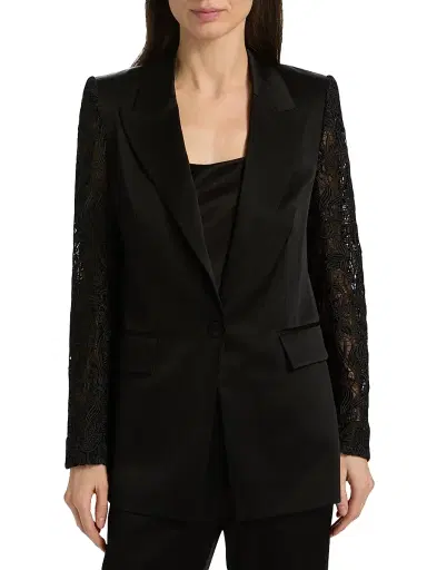 Ungaro Women's Georgie Lace Sleeve Jacket | Thumbnail 3 Ungaro Women's Georgie Lace Sleeve Jacket | Thumbnail 3