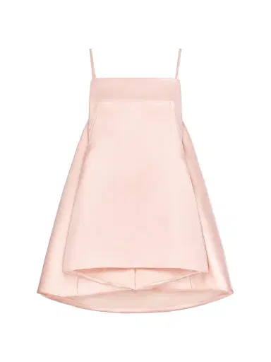 Givenchy Women's Sliced Mini Dress in Satin with Cape - Silk Pink | Thumbnail 1 Givenchy Women's Sliced Mini Dress in Satin with Cape - Silk Pink | Thumbnail 1