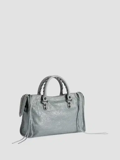 Balenciaga Women's Le City Top Handle Bag - Blue Grey | Thumbnail 5