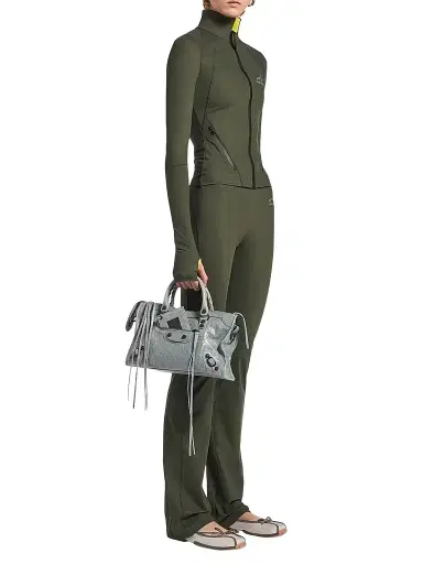 Balenciaga Women's Le City Top Handle Bag - Blue Grey | Thumbnail 1