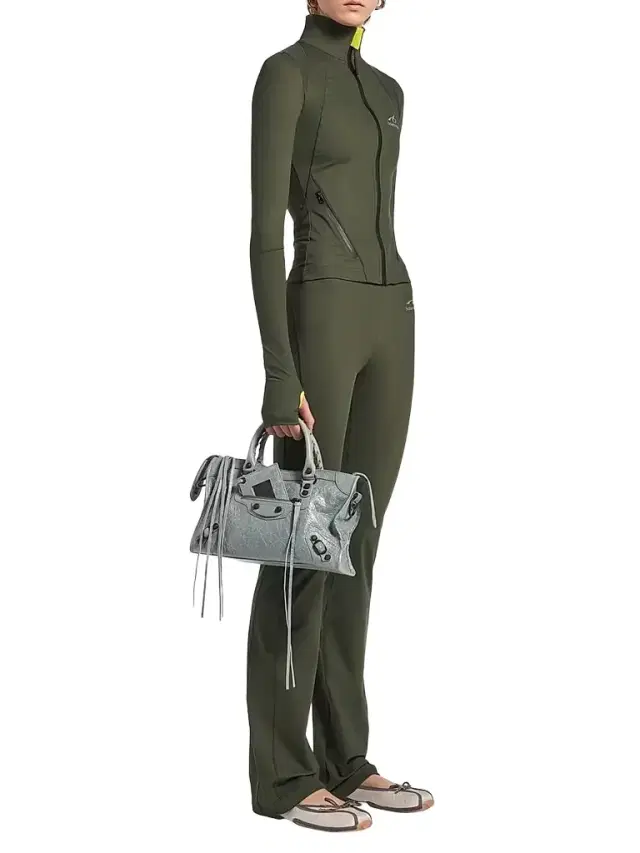 Balenciaga Women's Le City  Top Handle Bag - Blue Grey