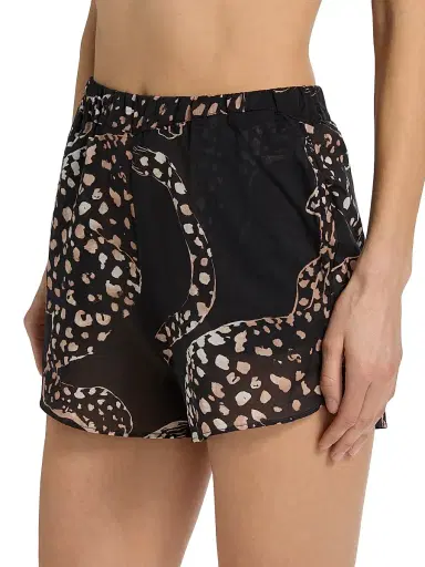 Desmond & Dempsey Women's Jaguar-Print Cotton Pajamas | Thumbnail 4 Desmond & Dempsey Women's Jaguar-Print Cotton Pajamas | Thumbnail 4