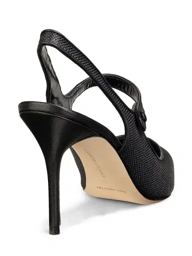 Manolo Blahnik Women's Camparisli 90MM Raffia Mary Jane Pumps - Black | Thumbnail 3 Manolo Blahnik Women's Camparisli 90MM Raffia Mary Jane Pumps - Black | Thumbnail 3