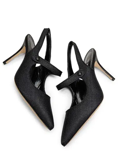 Manolo Blahnik Women's Camparisli 90MM Raffia Mary Jane Pumps - Black | Thumbnail 6 Manolo Blahnik Women's Camparisli 90MM Raffia Mary Jane Pumps - Black | Thumbnail 6