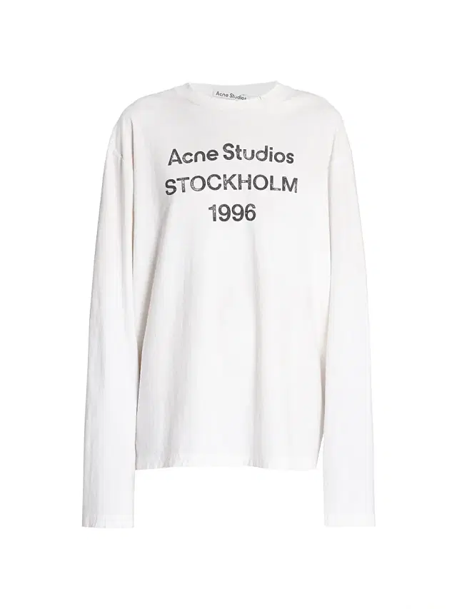 Men's Edden 1996 Long-Sleeve Crewneck T-Shirt - Dusty White
