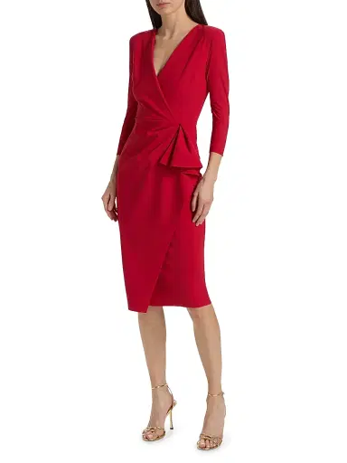 Chiara Boni La Petite Robe Women's Zuhur Ruffled Midi-Dress | Thumbnail 3