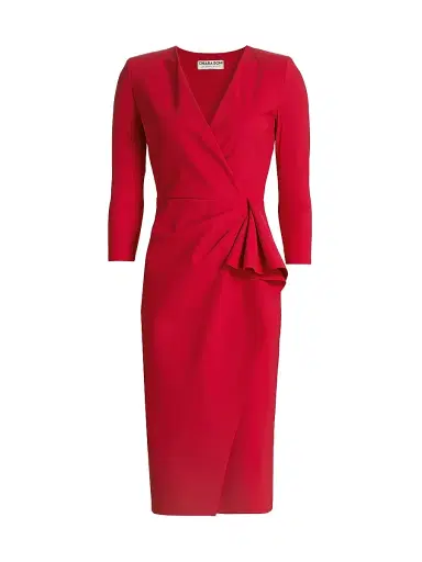 Chiara Boni La Petite Robe Women's Zuhur Ruffled Midi-Dress | Thumbnail 1