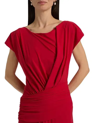 Chiara Boni La Petite Robe Women's Nusia Draped Gown | Thumbnail 6