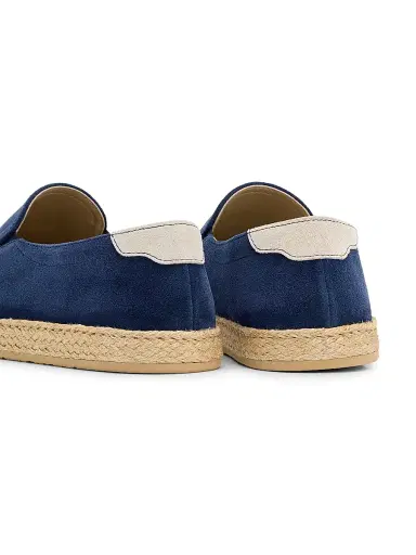 Brunello Cucinelli Men's Suede Braided-Midsole Espadrilles | Thumbnail 3 Brunello Cucinelli Men's Suede Braided-Midsole Espadrilles | Thumbnail 3