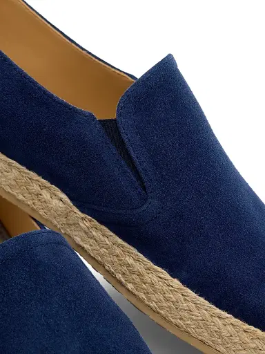Brunello Cucinelli Men's Suede Braided-Midsole Espadrilles | Thumbnail 5 Brunello Cucinelli Men's Suede Braided-Midsole Espadrilles | Thumbnail 5