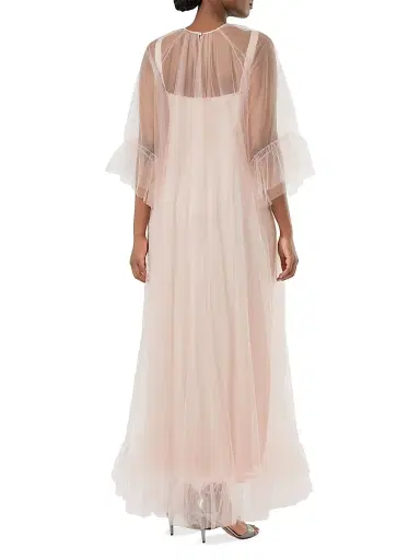 Marina Rinaldi Women's Floral Detail Tulle Dress - Pink - Size 16 | Thumbnail 5 Marina Rinaldi Women's Floral Detail Tulle Dress - Pink - Size 16 | Thumbnail 5