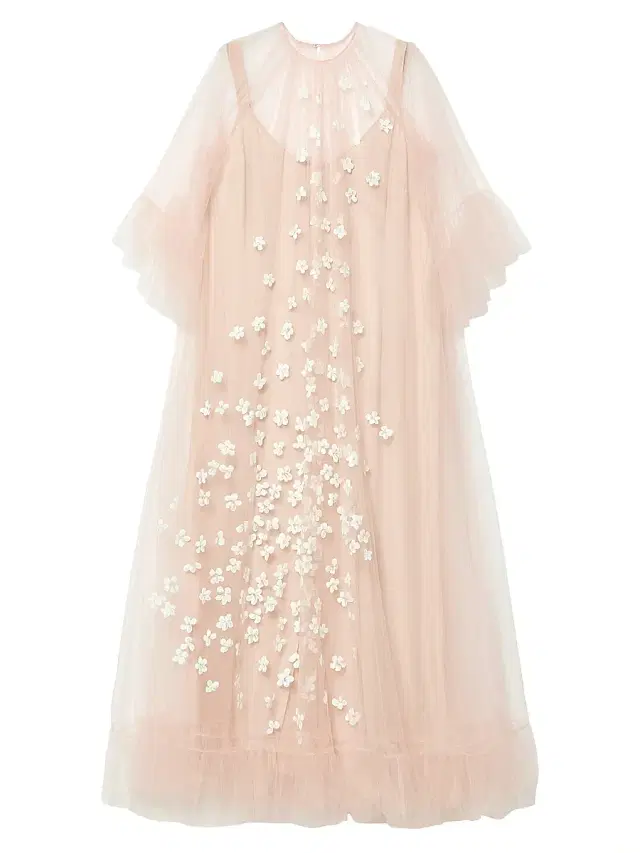 Marina Rinaldi Women's Floral Detail Tulle Dress - Pink
