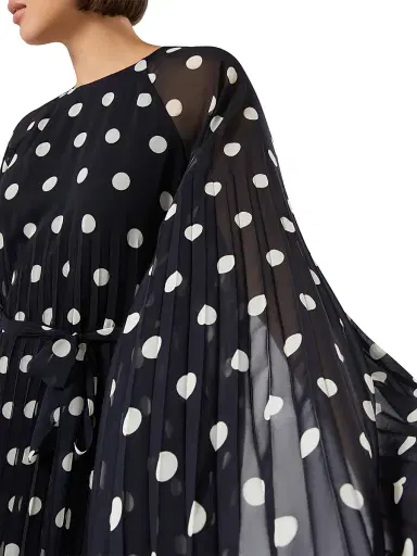 Marina Rinaldi Women's Polka Dot Georgette Dress - Ultramarine - Size 16 | Thumbnail 5 Marina Rinaldi Women's Polka Dot Georgette Dress - Ultramarine - Size 16 | Thumbnail 5