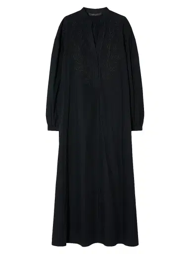 Marina Rinaldi Women's Organic Cotton Poplin Dress - Black - Size 16 | Thumbnail 1